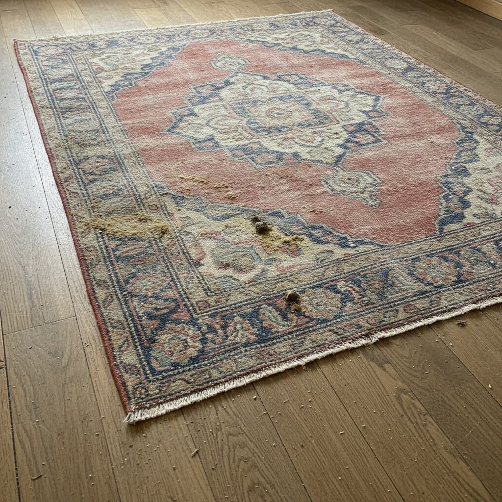 Vorher: Wohnzimmerteppich · 6 m²