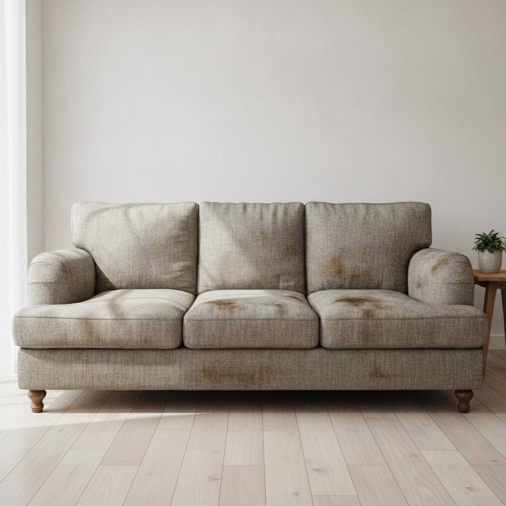 Vorher: Sofa, 3-Sitzer · Mikrofaser